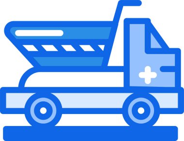 Kamyon. Web simgesi basit illüstrasyon