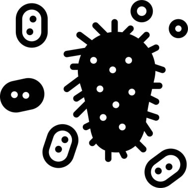 Biyoloji ve kimya simgesi, vektör illüstrasyonu beyaz arkaplanda izole edildi 