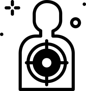 Hedef. Web simgesi basit illüstrasyon