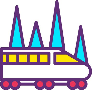 Ulaşım. Web simgesi basit illüstrasyon