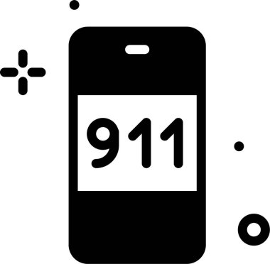 Cep telefonu. Web simgesi basit illüstrasyon