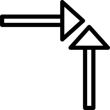 Ok. Web simgesi basit illüstrasyon