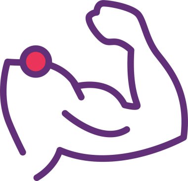 Kas yığını insan vücudunun çizgi film çizimi. 