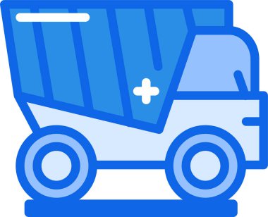 Kamyon. Web simgesi basit illüstrasyon