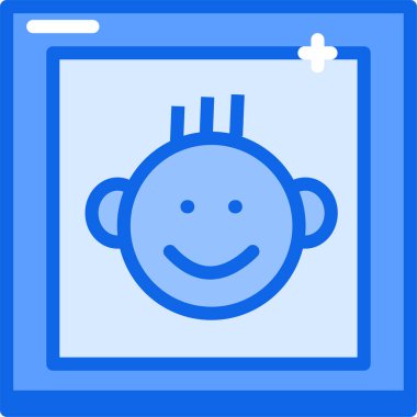 bebek ikonu vektör illüstrasyonu