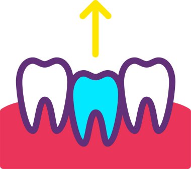 Diş bakımı. Basit resimleme