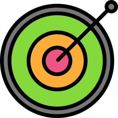 hedef simge, vektör illüstrasyonu