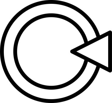 Yenile. Web simgesi basit illüstrasyon