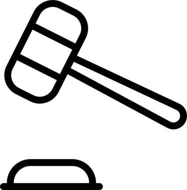 Çekiç. Web simgesi basit illüstrasyon