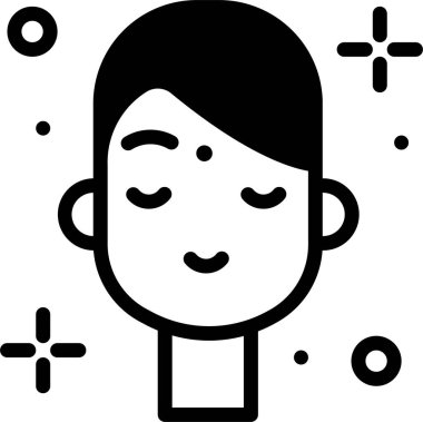 Adamım. Web simgesi basit illüstrasyon