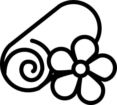 Çiçek. Web simgesi basit illüstrasyon