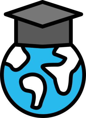 Mezuniyet şapkası Basit resimleme