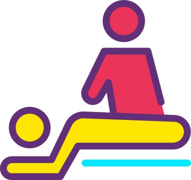 Masaj. Web simgesi basit tasarım