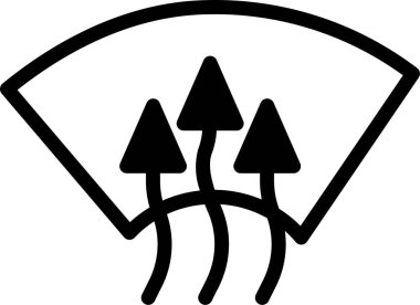 Arabanın ön camı. Web simgesi basit tasarım