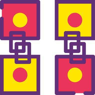 Modern b 'nin vektör illüstrasyonu eksik simgesi