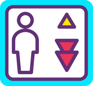 Bir kadın ve kadın ikonunun vektör illüstrasyonu