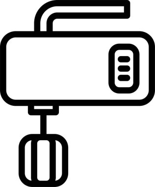 Karıştırıcı. Web simgesi basit illüstrasyon