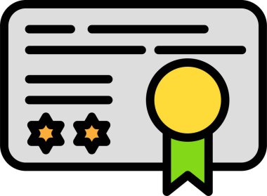 Belge. Web simgesi basit illüstrasyon 