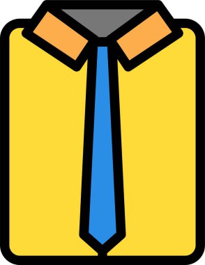 Kravat. Web simgesi basit illüstrasyon