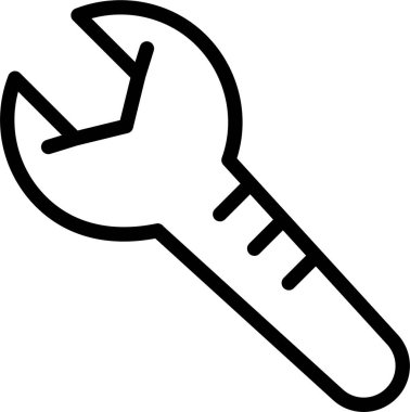 İngiliz anahtarı. Web simgesi basit illüstrasyon