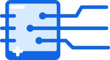 bağlantı ağ simgesi, basit vektör illüstrasyonu