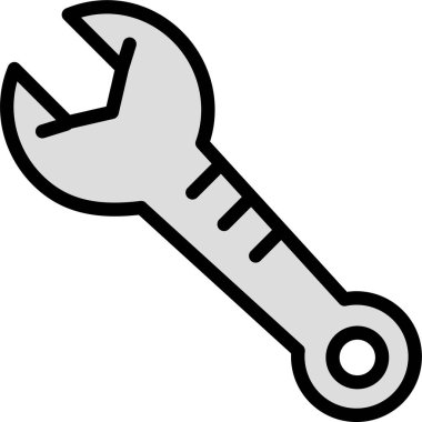 İngiliz anahtarı. Web simgesi basit illüstrasyon