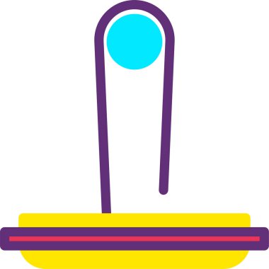 Tuvalet. Web simgesi basit illüstrasyon