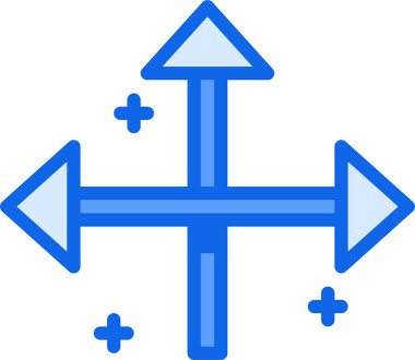 Yön. Web simgesi basit illüstrasyon