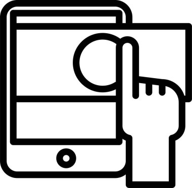 Cep telefonu. Basit resimleme