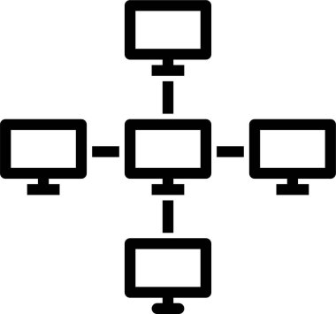 ağ web simgesi, basit vektör illüstrasyonu 
