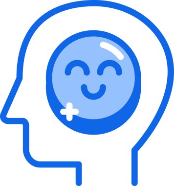 Yüz. Web simgesi basit illüstrasyon