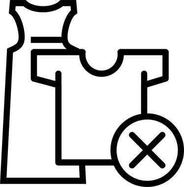 giysi web simgesi, basit vektör illüstrasyonu