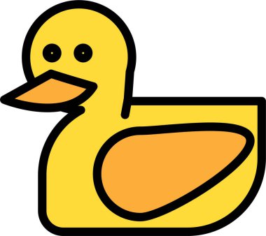 ördek vektör simgesi simgesi