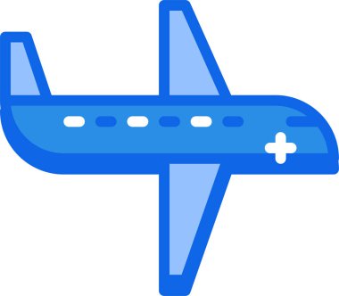 Uçak. Web simgesi basit illüstrasyon