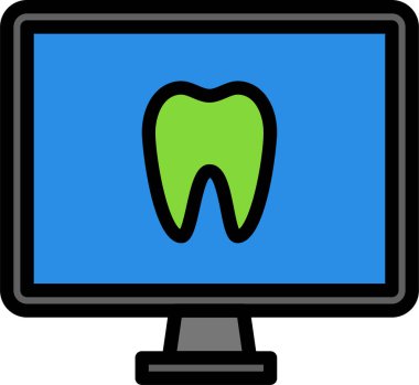 Diş bakımı. Basit resimleme