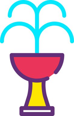 Yemek pişirmek. Web simgesi basit illüstrasyon