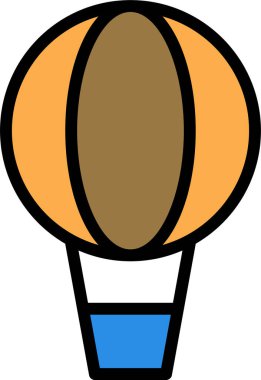 Sıcak hava balonu. Basit tasarım