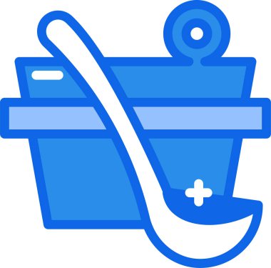 Yemek. Web simgesi basit illüstrasyon