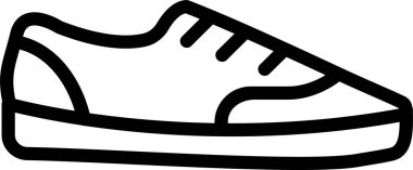 Ayakkabı. Web simgesi basit illüstrasyon