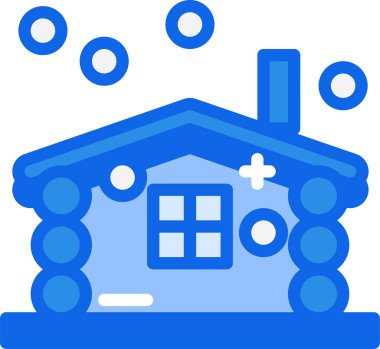 Ev. Web simgesi basit illüstrasyon