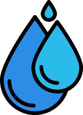 Su damlası. Basit resimleme