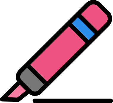 İşaretleyici. Web simgesi basit illüstrasyon