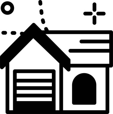 Ev. Web simgesi basit illüstrasyon