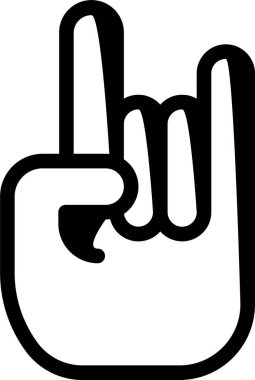 El hareketi simgesi, vektör illüstrasyonu