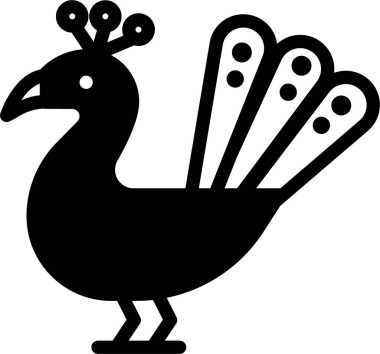 Kuş. Web simgesi basit illüstrasyon