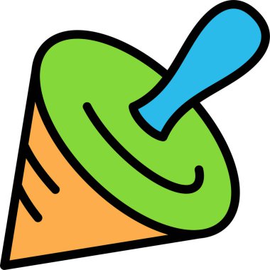 Bir pin simgesinin vektör illüstrasyonu