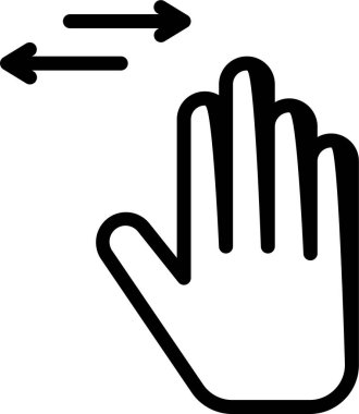 El hareketi simgesi, vektör illüstrasyonu