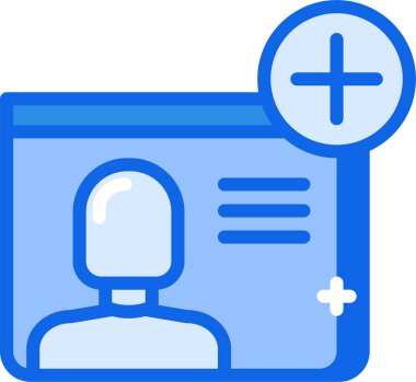 kullanıcı profili simgesi, basit vektör illüstrasyonu 