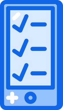 Kontrol listesi. Web simgesi basit illüstrasyon