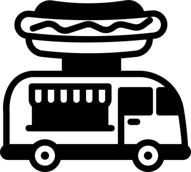 Teslimat. Web simgesi basit illüstrasyon